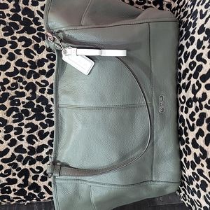 Sage green Coach Tote Bag